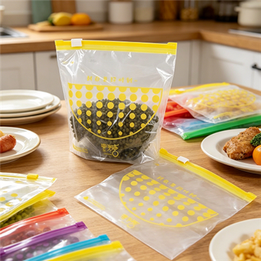 Clear Zip Lock Plastic Pouch for Vegetables and Fruits